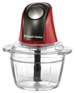 Russell Hobbs 27130-56 elektryczna szatkownica do warzyw 0,5 l 200 W Czarny, Czerwony, Przezroczysty
