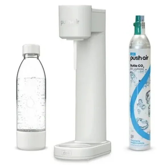 Saturator DAFI Pushair Piaskowy + butelka
