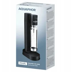 Saturator do wody Aquaphor Pearl czarny z nabojem CO2 i butelką 1l