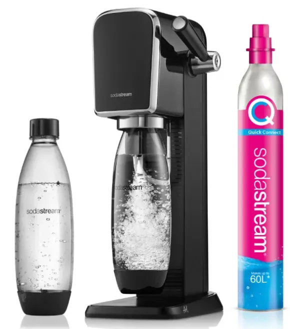 Saturator do wody gazowanej SodaStream Art - Czarny + książka