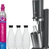 Saturator Sodastream Crystal 3.0 + 3 butelki + gaz Czarny