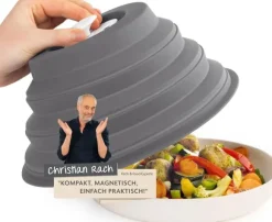 Składana maskownica do mikrofalówki z magnesem silikonowa BPA FREE KitchBo