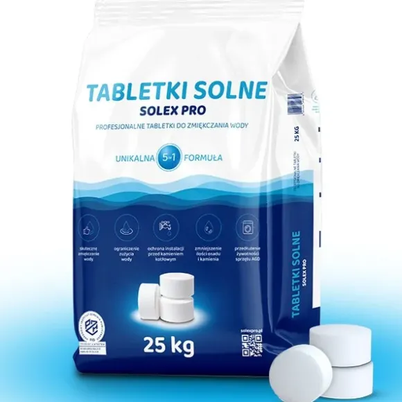 Tabletki Solne Do Uzdatniania Wody Sól Do Zmiękczacza SOLEX PRO 1000 KG