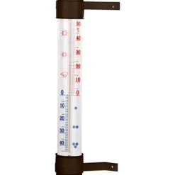 Termometr zaokienny przyklejany brąz 45 x 290 mm Bioterm