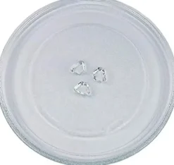 Uniwersalna płyta szklana gramofonu mikrofalowego z 3 oprawami, 245 mm