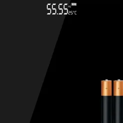 Waga Łazienkowa Elektroniczna Szklana Led Slim Precyzyjna 180 Kg Baterie