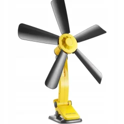 Wentylator VOLTENO Wentylator z klipsem 42 cm 9 W żółto-czarny