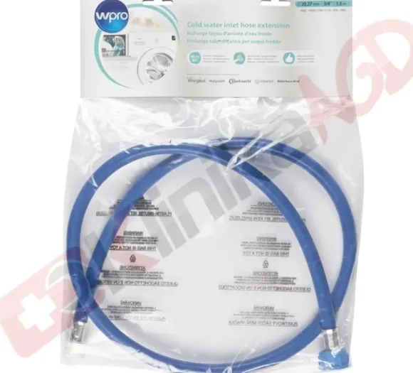 Whirlpool Wąż dopływowy PRALKI / ZMYWARKI przedłużka 1,5m 484000008794