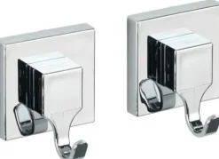 Wieszaki łazienkowe SQUARE 2 sztuki Vacuum Loc WENKO 23857100