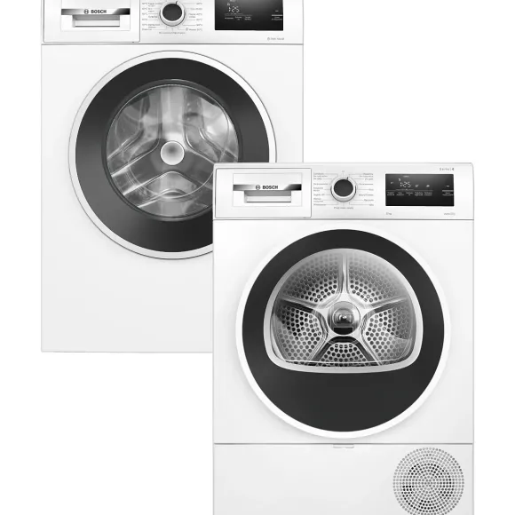 Zestaw AGD Bosch Serie 4 Pralka WAN240MHPL 9kg + Suszarka WTH8529GPL 8kg