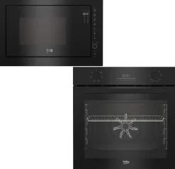 Zestaw AGD do zabudowy Beko Piekarnik BBIE17300B + Kuchenka mikrofalowa BMGB25333BG