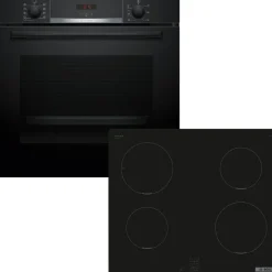 Zestaw AGD do zabudowy Bosch Piekarnik elektryczny HBA534EB3 + Płyta indukcyjna PUG611AA5E