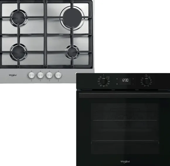 Zestaw AGD do zabudowy Whirlpool Piekarnik OMR58CR1B + Płyta gazowa TGML 660 IX