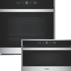 Zestaw AGD do zabudowy Whirlpool Piekarnik elektryczny z funkcją pary WOI4S8CM1SXA + Kuchenka mikrofalowa WMD44MX