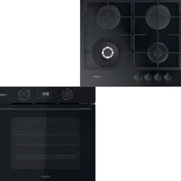 Zestaw AGD do zabudowy Whirlpool Piekarnik OMSK 58CU1B + Płyta gazowa AKTL 629NB1