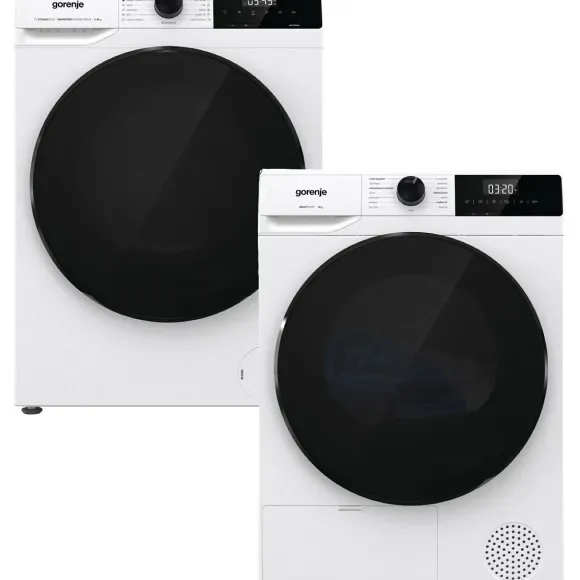 Zestaw AGD Gorenje Pralka WNHAI84APS/PL 8kg + Suszarka DHNA82/PL 8kg