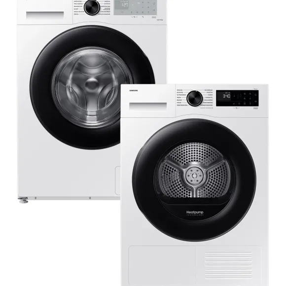 Zestaw AGD Samsung Pralka WW11DG5B25AHEO 11kg + Suszarka DV90DG52A0AEEO 9kg