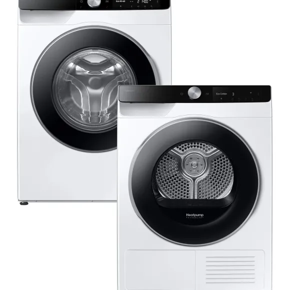 Zestaw AGD Samsung Pralka WW90DG6U25LKU4 9kg + Suszarka DV90DG6845LKU4 9kg