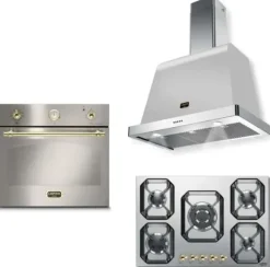 Zestaw Built-in LOFRA DOLCEVITA 75/60 ACCIAIO SATINATO HRS7AG0 + FRS69EE + HOOD 600/S