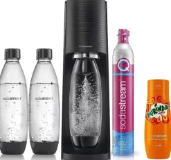 Zestaw SodaStream Saturator Terra Black + 2 Butelki Fuse 1L + Syrop Mirinda  !
